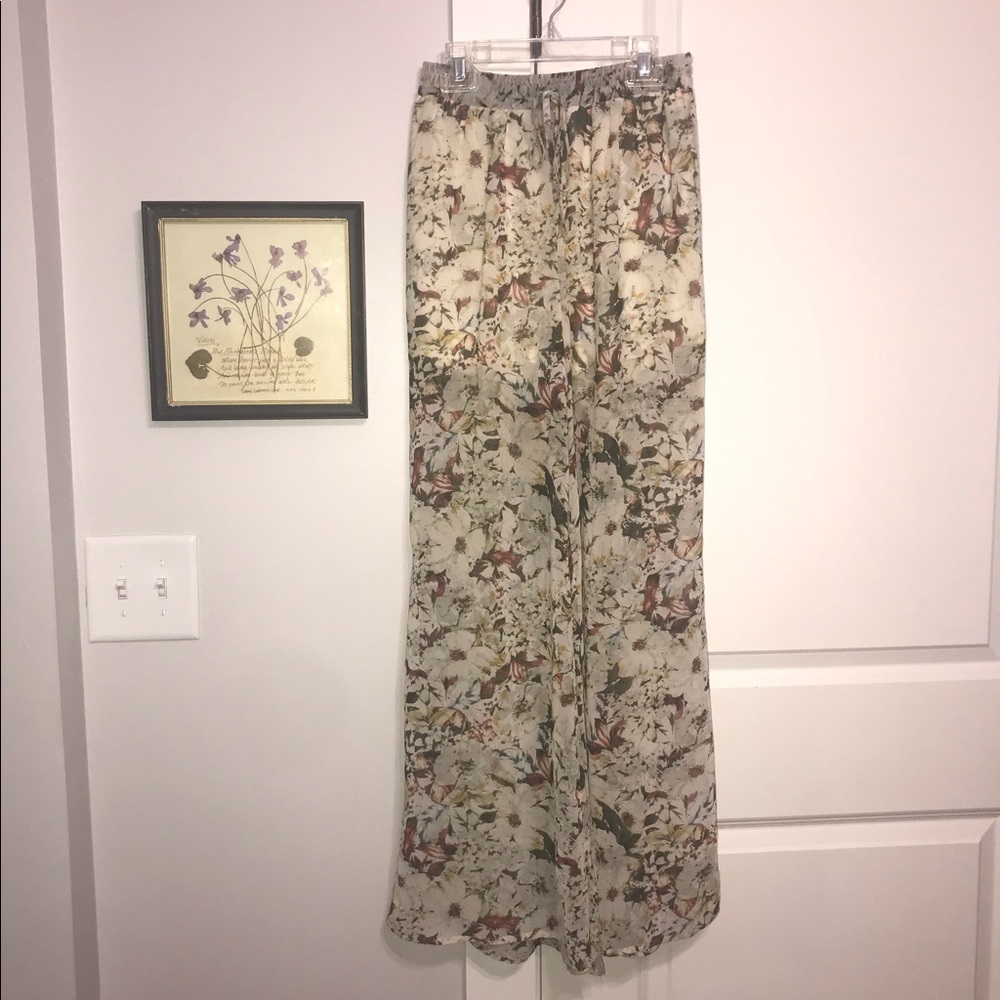 Sugarmint Sheer Floral Pants